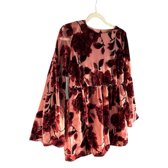 chiffon casual sleeve long dress Miss Circle Women's Safiya Jacquard Chiffon Long Sleeve Maxi Dress
